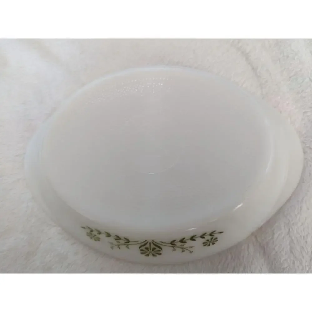 Glasbake Vintage Milkglass Divided Tray